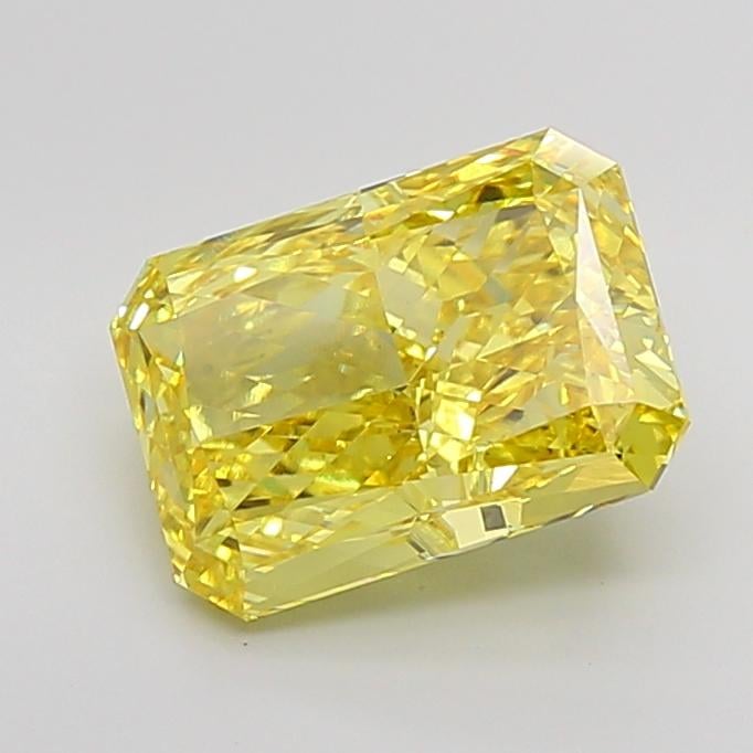 4.91 Ct. Fancy Vivid Yellow Radiant Lab Grown Diamond