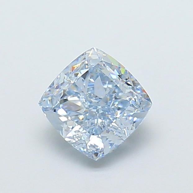 1.18 Ct. Fancy Intense Blue Cushion Lab Grown Diamond