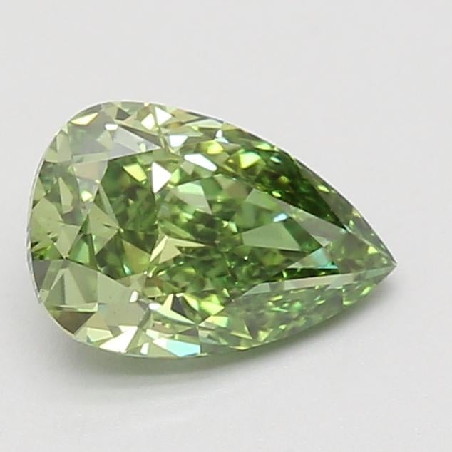 1.54 Ct. Fancy Vivid Green Pear Lab Grown Diamond