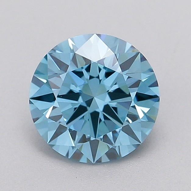 1.51 Ct. Fancy Vivid  Blue Round Lab Grown Diamond