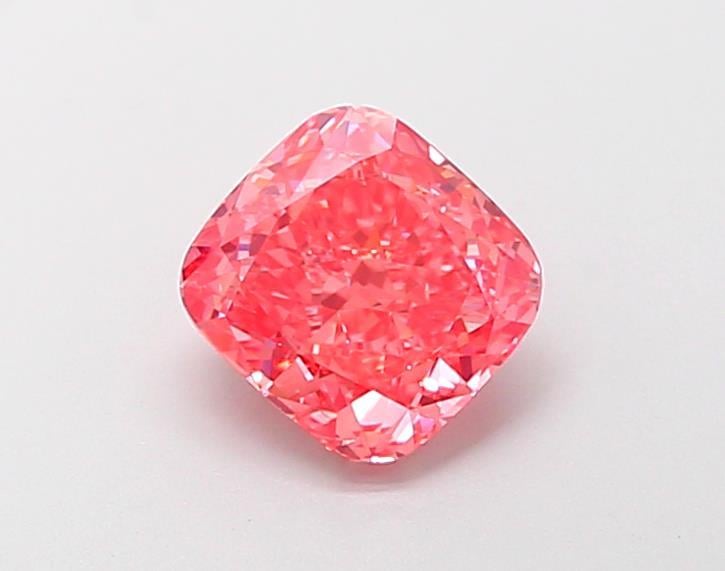 1.54 Ct. Fancy Vivid  Pink Cushion Lab Grown Diamond