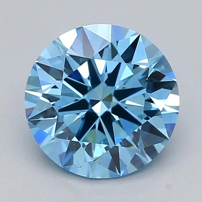 1.00 Ct. Fancy Vivid  Blue Round Lab Grown Diamond