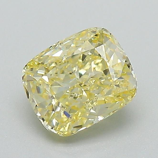 1.08 Ct. Fancy Intense Yellow Cushion Lab Grown Diamond