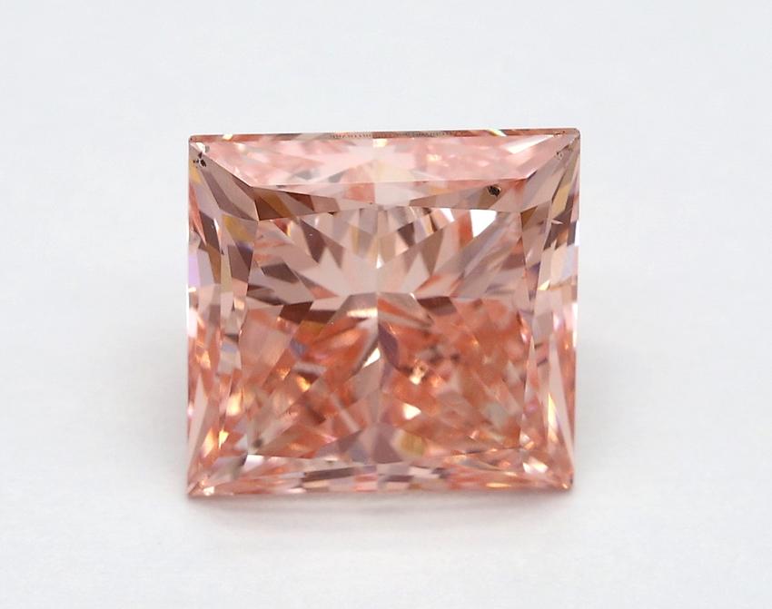 2.80 Ct. Fancy Vivid Pink Princess Lab Grown Diamond