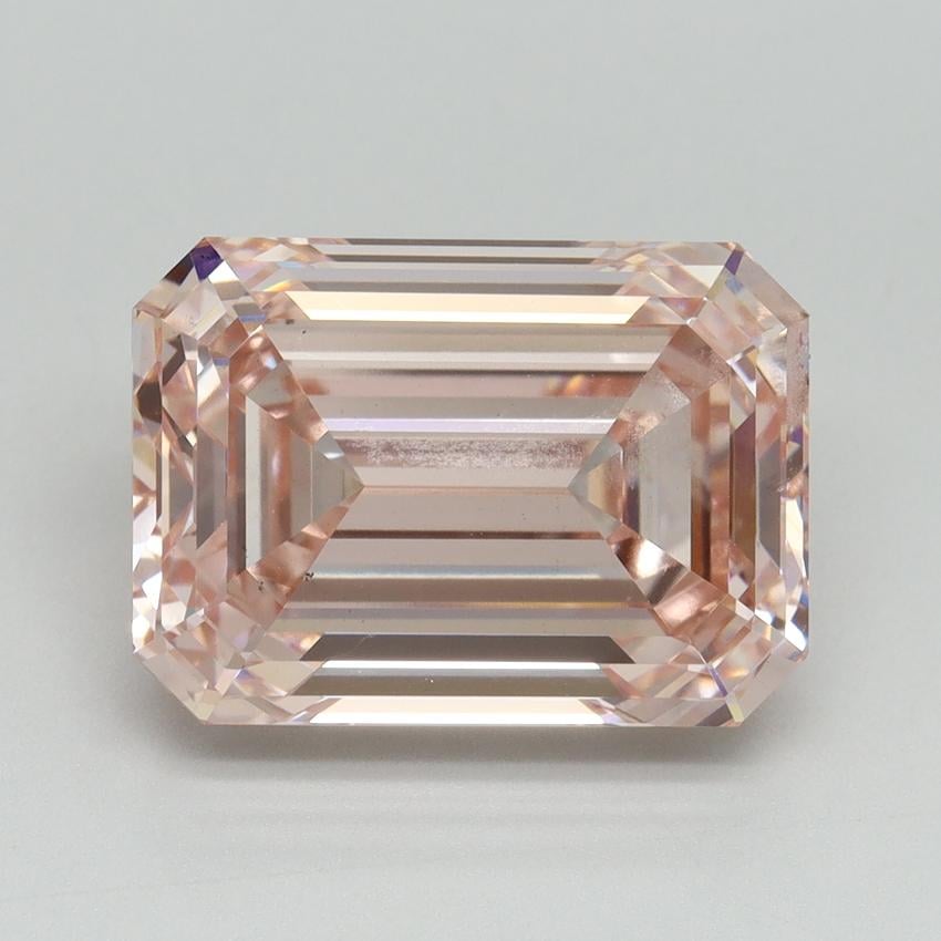 7.41 Ct. Fancy Intense Pink Emerald Lab Grown Diamond