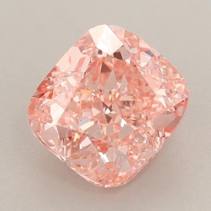 1.67 Ct. Fancy Vivid  Pink Cushion Lab Grown Diamond
