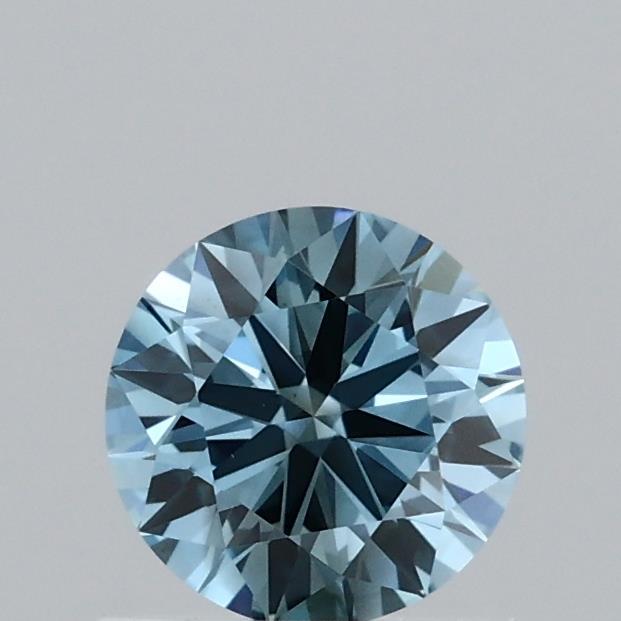 0.70 Ct. Fancy Vivid Blue Round Lab Grown Diamond