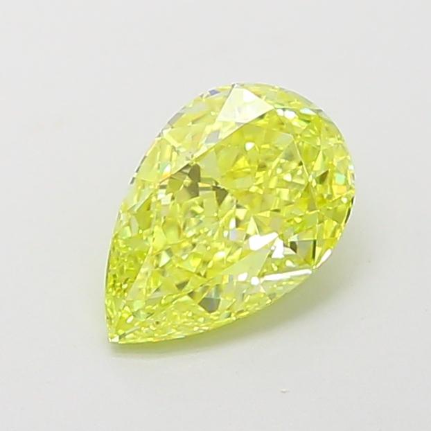 1.17 Ct. Fancy Vivid Yellow Pear Lab Grown Diamond