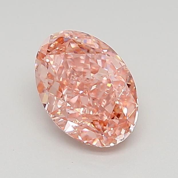 1.61 Ct. Fancy Vivid  Pink Oval Lab Grown Diamond