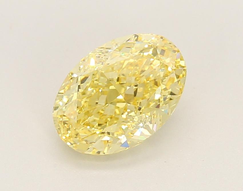 1.65 Ct. Fancy Vivid Yellow Oval Lab Grown Diamond