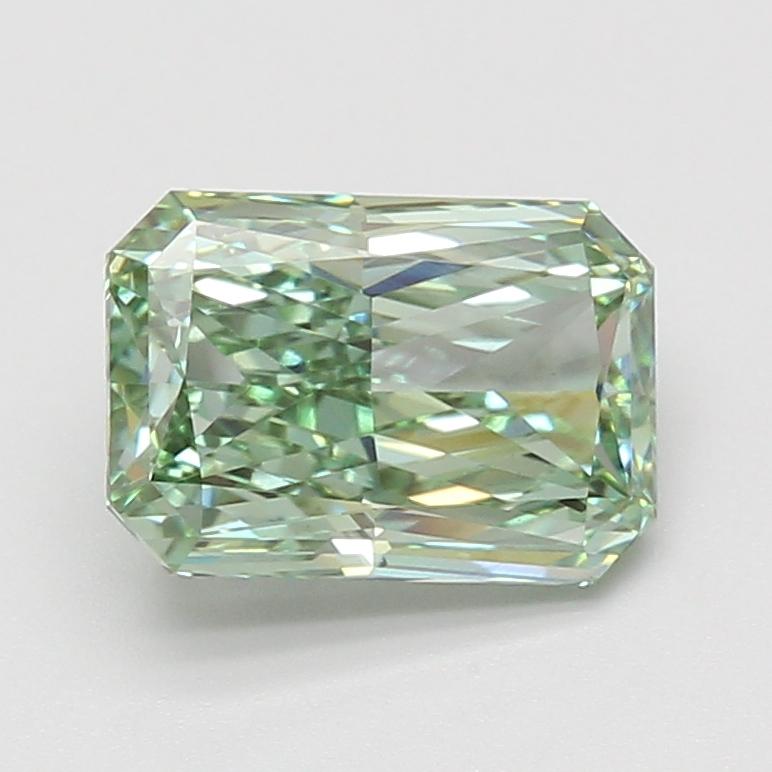 2.58 Ct. Fancy Vivid Green Radiant Lab Grown Diamond