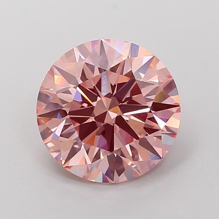 3.04 Ct. Fancy Intense Pink Round Lab Grown Diamond