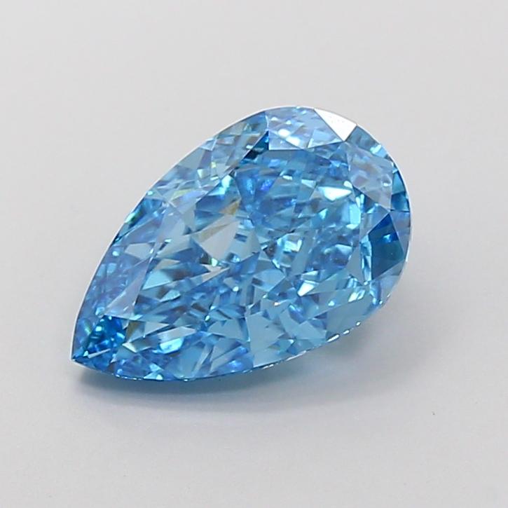 2.83 Ct. Fancy Vivid Blue Pear Lab Grown Diamond