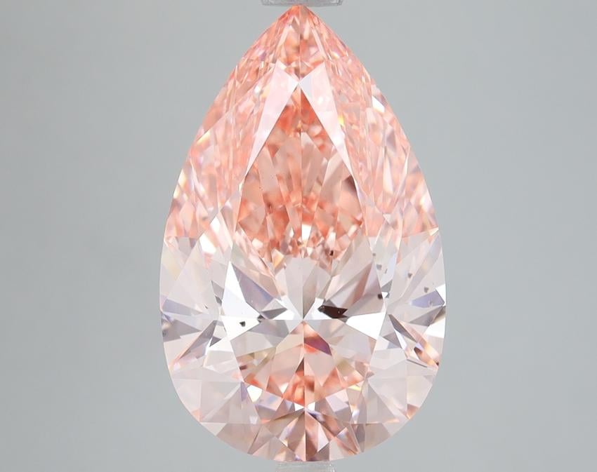 5.01 Ct. Fancy Vivid Pink Pear Lab Grown Diamond