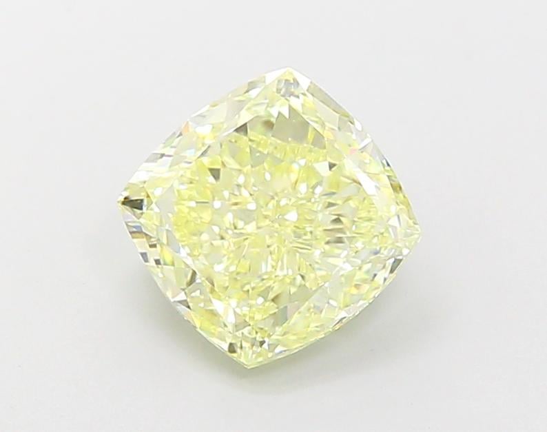 2.01 Ct. Fancy Light  Yellow Cushion Lab Grown Diamond
