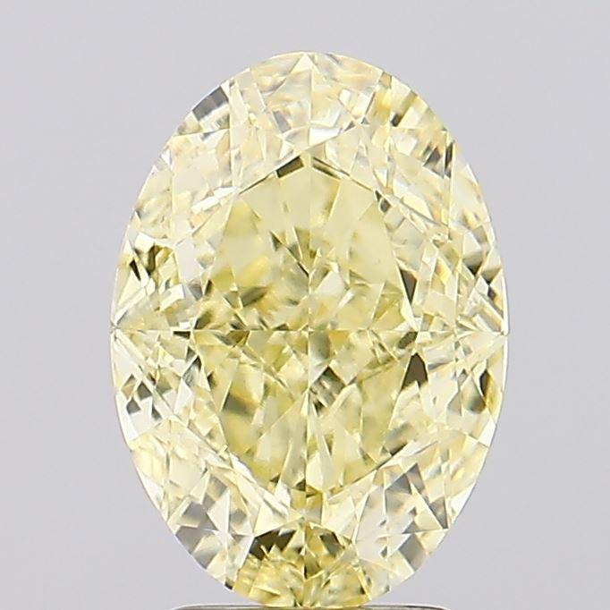3.52 Ct. Fancy Intense  Yellow Oval Lab Grown Diamond