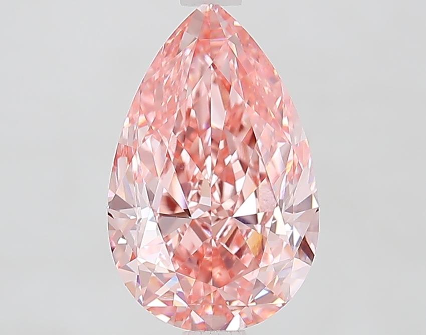 2.98 Ct. Fancy Vivid Pink Pear Lab Grown Diamond