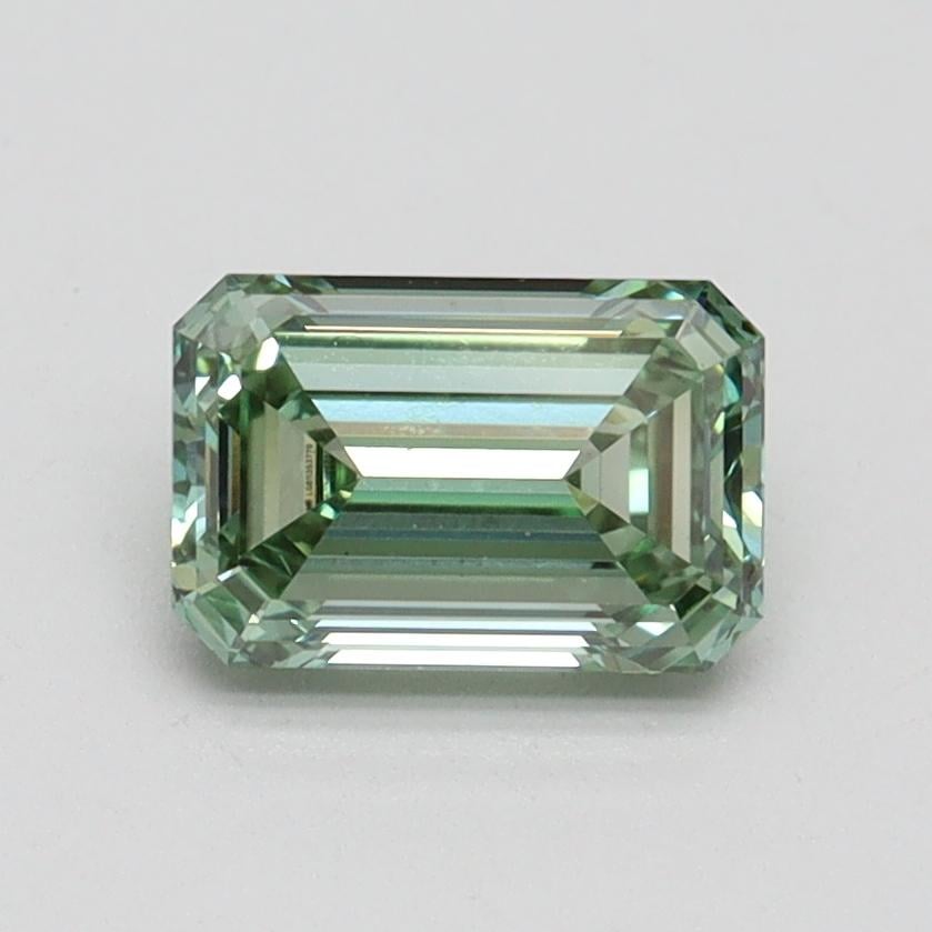 1.06 Ct. Fancy Intense Pacific Green Emerald Lab Grown Diamond