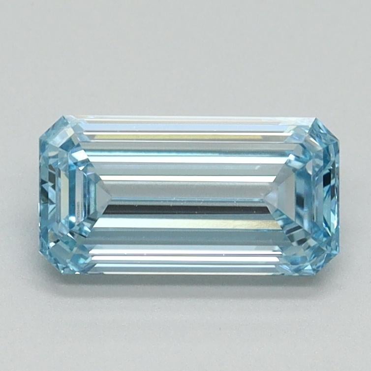 1.01 Ct. Fancy Vivid Blue Emerald Lab Grown Diamond