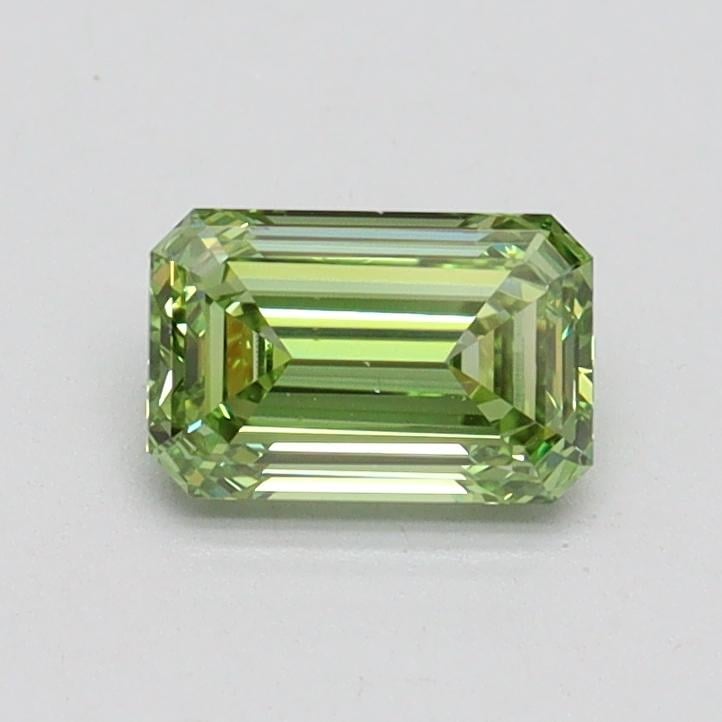 0.62 Ct. Fancy Vivid Green Emerald Lab Grown Diamond