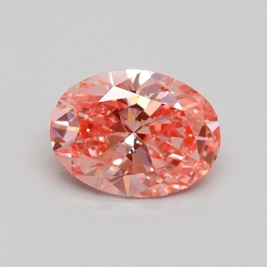 1.00 Ct. Fancy Vivid Pink Oval Lab Grown Diamond