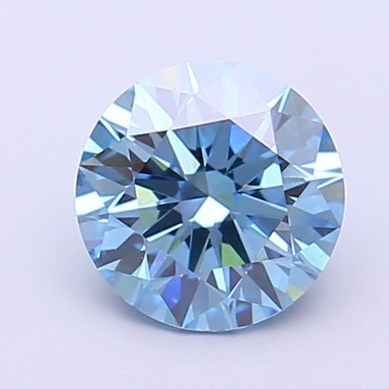 1.24 Ct. Fancy Vivid Blue Round Lab Grown Diamond