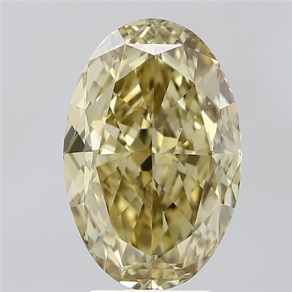 5.01 Ct. Fancy Intense Yellow Oval Lab Grown Diamond