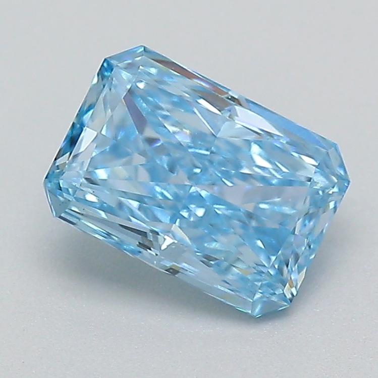 0.68 Ct. Fancy Vivid  Blue Radiant Lab Grown Diamond