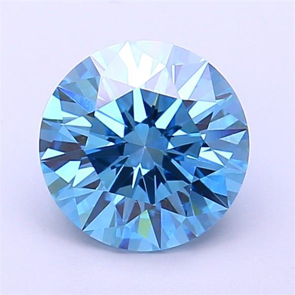 1.73 Ct. Fancy Vivid Blue Round Lab Grown Diamond