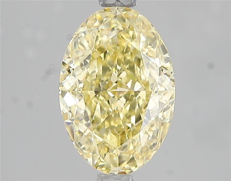 2.52 Ct. Fancy Intense Yellow Oval Lab Grown Diamond