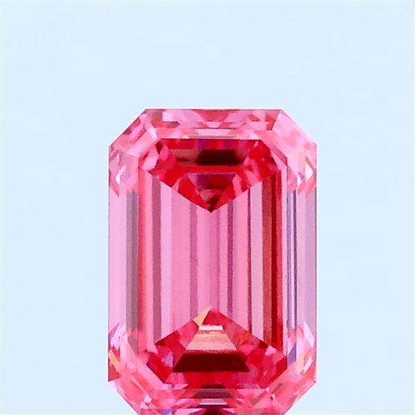 0.77 Ct. Fancy Vivid Pink Emerald Lab Grown Diamond