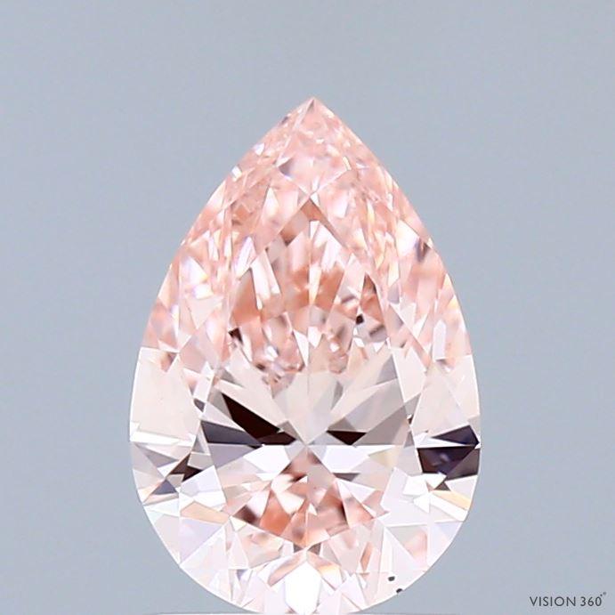 1.27 Ct. Fancy Vivid Pink Pear Lab Grown Diamond