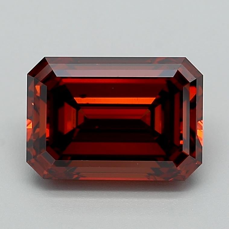 4.05 Ct. Fancy Deep  Orange Emerald Lab Grown Diamond