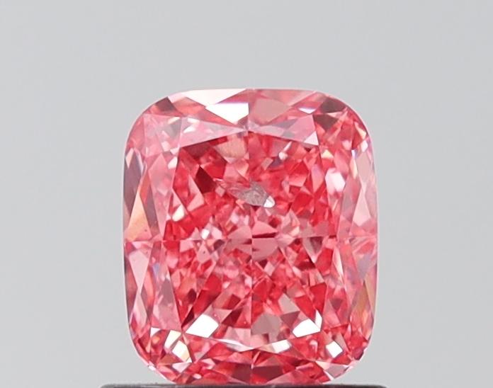 1.03 Ct. Fancy Vivid Pink Cushion Lab Grown Diamond