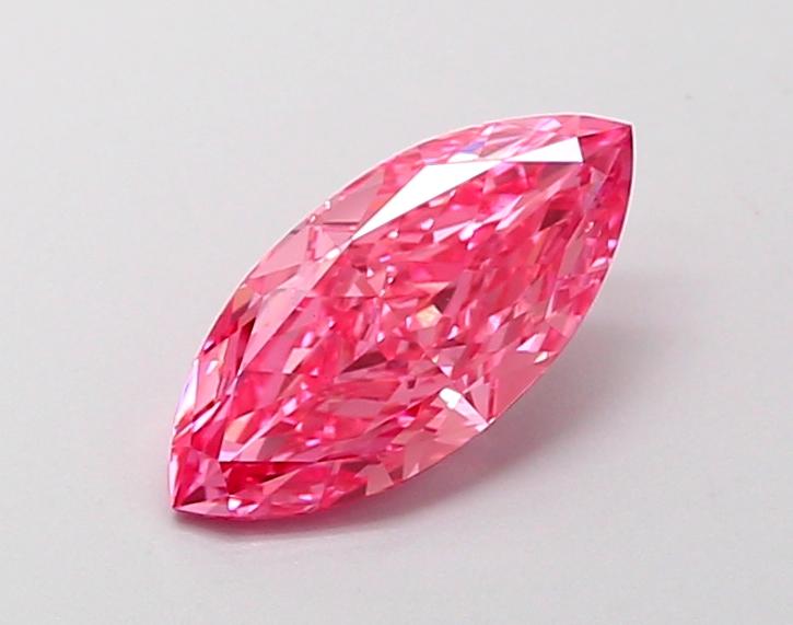 1.16 Ct. Fancy Vivid Pink Marquise Lab Grown Diamond