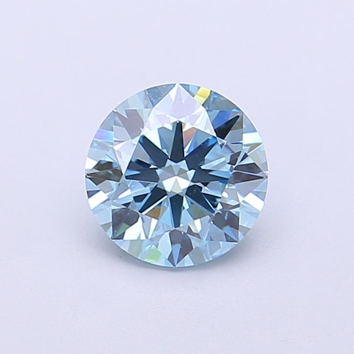 1.01 Ct. Fancy Vivid  Blue Round Lab Grown Diamond