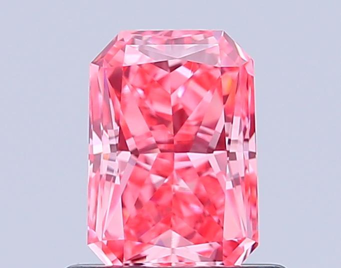 0.81 Ct. Fancy Vivid Pink Radiant Lab Grown Diamond