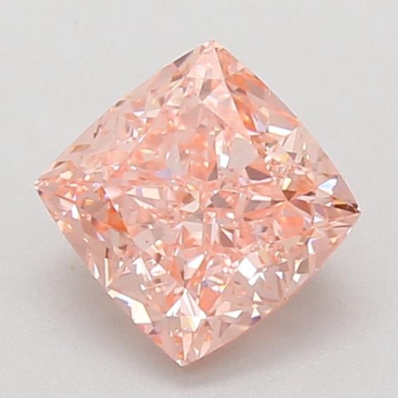 1.57 Ct. Fancy Vivid Pink Cushion Lab Grown Diamond