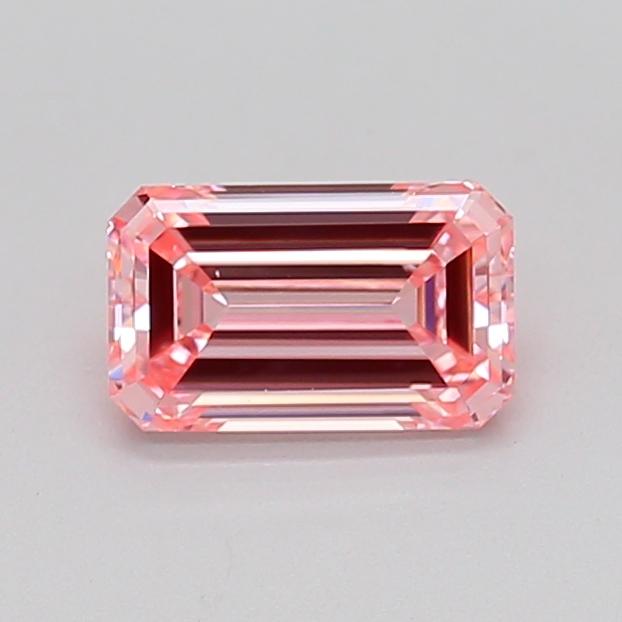 0.91 Ct. Fancy Intense Pink Emerald Lab Grown Diamond