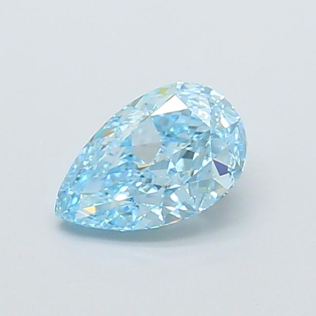 1.01 Ct. Fancy Vivid Blue Pear Lab Grown Diamond