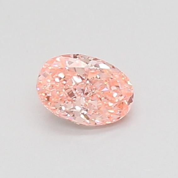 0.38 Ct. Fancy Vivid Pink Oval Lab Grown Diamond