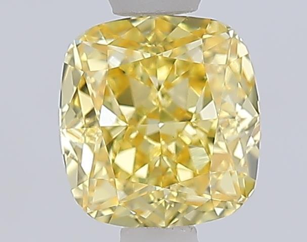1.09 Ct. Fancy Intense  Yellow Cushion Lab Grown Diamond