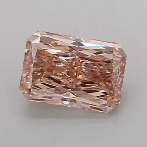 0.90 Ct. Fancy Intense Brownish Pink Radiant Lab Grown Diamond
