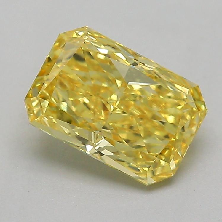 1.01 Ct. Fancy Vivid  Yellow Radiant Lab Grown Diamond