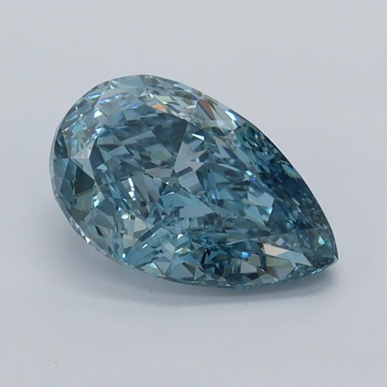 1.02 Ct. Fancy Vivid  Blue Pear Lab Grown Diamond