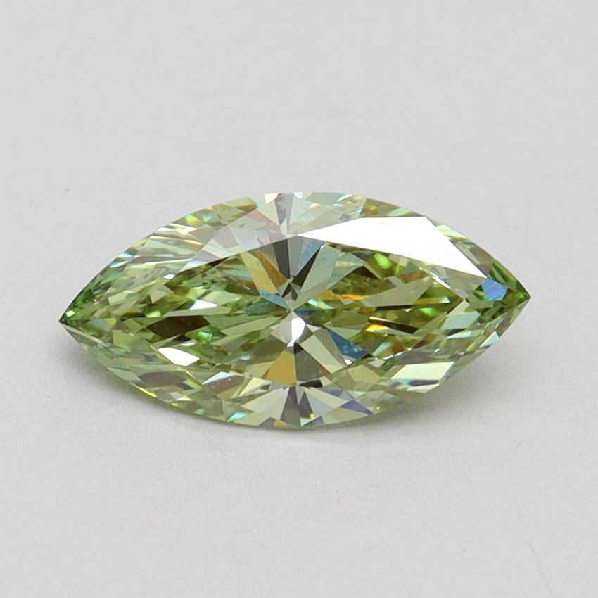 1.00 Ct. Fancy Intense Green Marquise Lab Grown Diamond