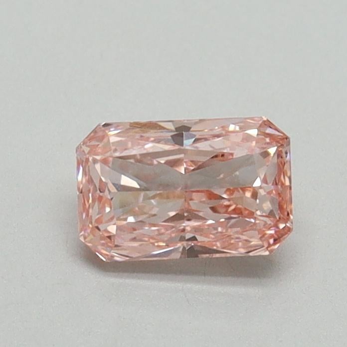 0.51 Ct. Fancy Vivid Pink Radiant Lab Grown Diamond
