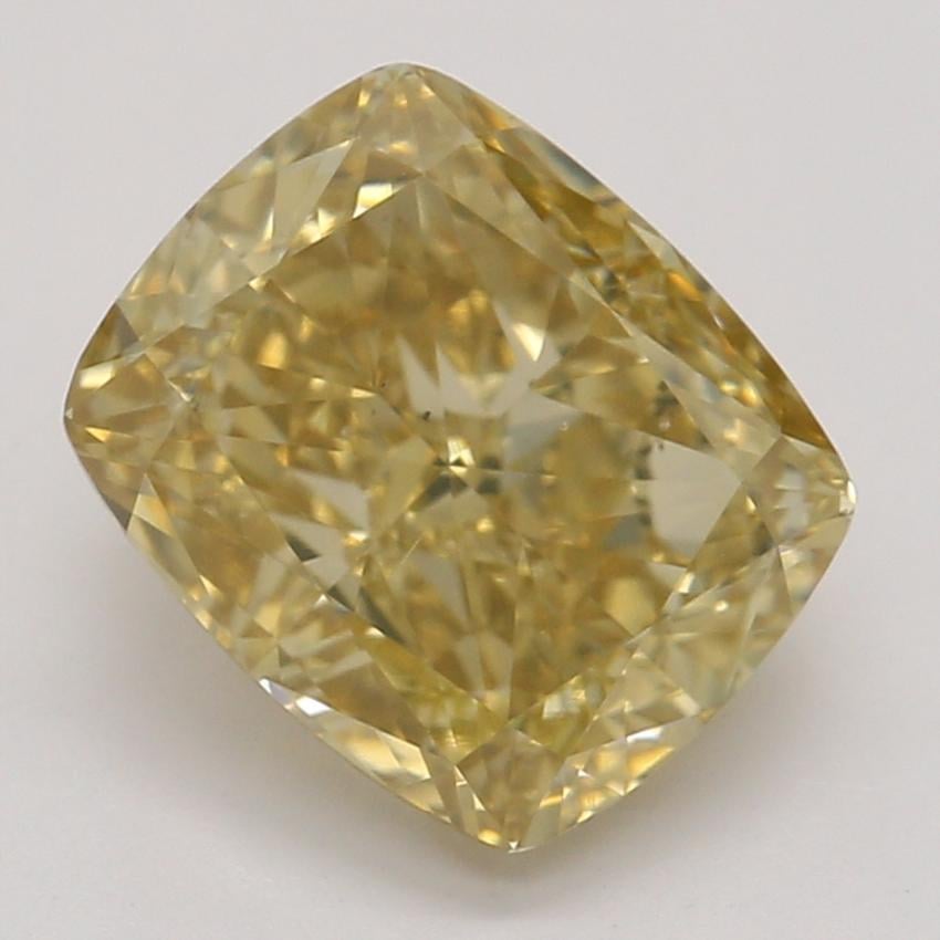 1.51 Ct. Fancy Brownish Orangy Yellow Cushion Diamond