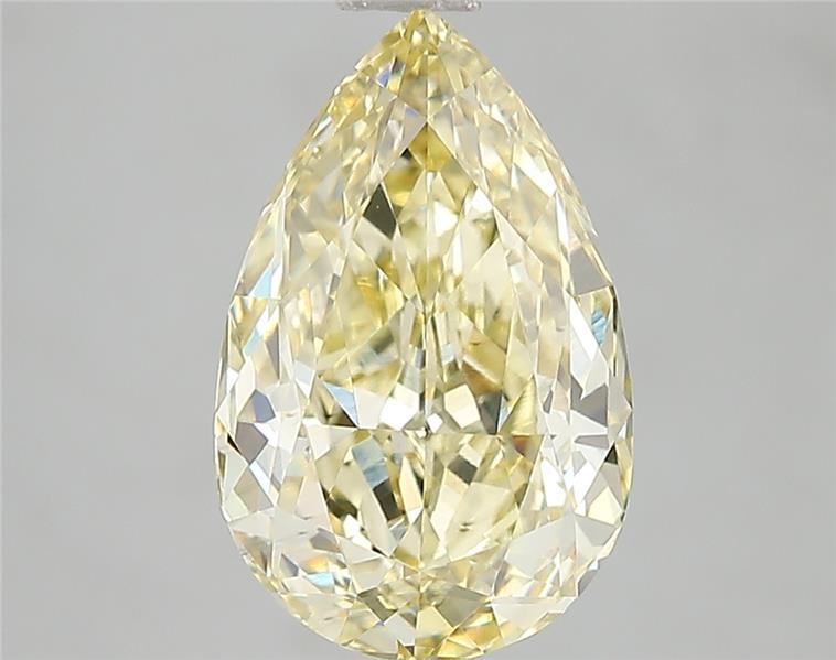 3.10 Ct. Fancy Intense Yellow Pear Lab Grown Diamond