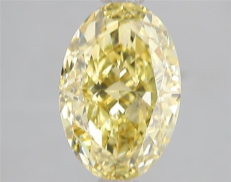 3.01 Ct. Fancy Vivid Yellow Oval Lab Grown Diamond